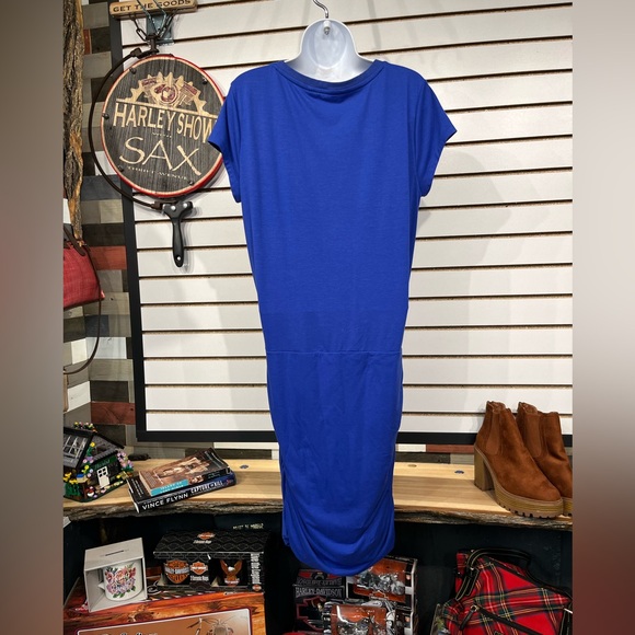 Athleta Topanga ruched tee dress size large - Picture 3 of 7